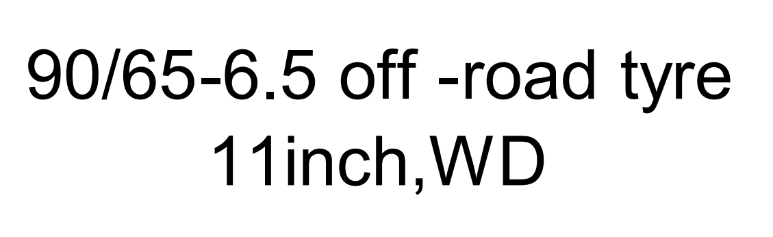 90/65-6.5 off road tire with glue 11inch