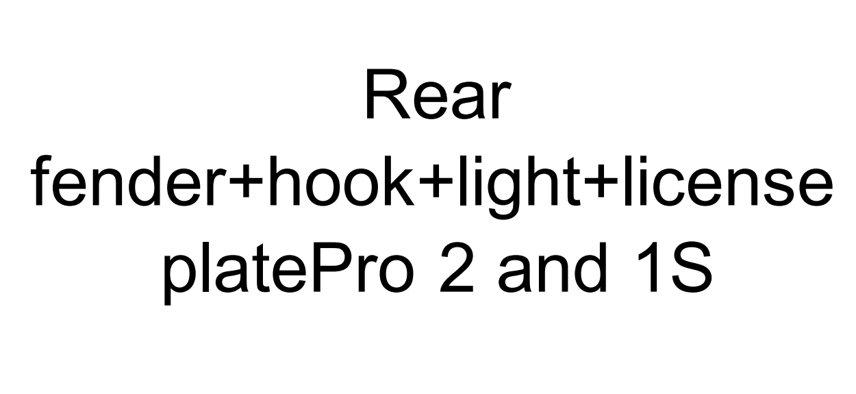 rear fender+hook for pro2 and 1s