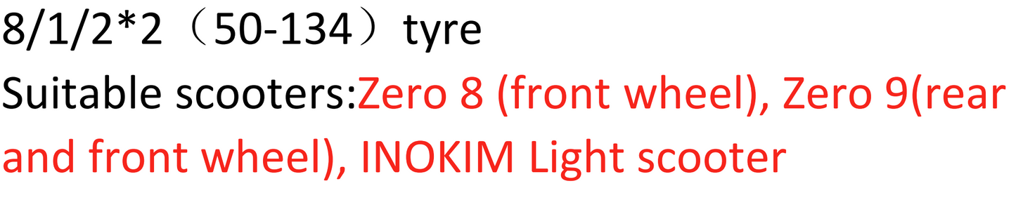8.5x2(50-134)tire for zero8