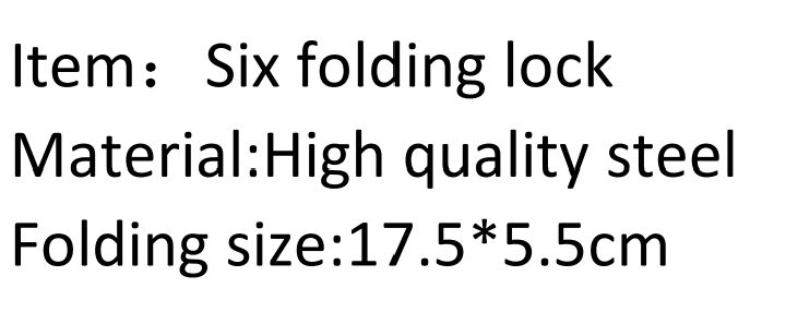 Six folding lock